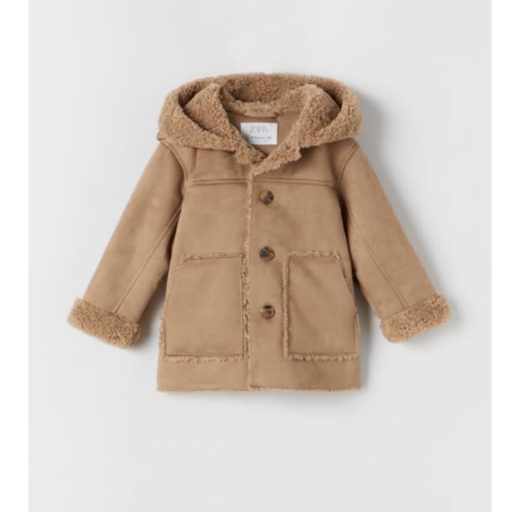 Zara suede warm coat